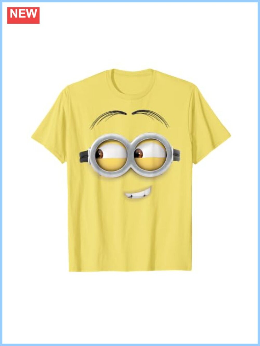 Despicable Me Minions Dave Side Smile Graphic Tee Classic Fit Crewneck